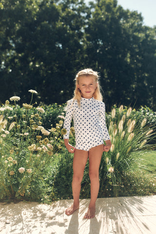 Lil Raffy | Cream Polka Navy