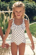 Lil Fin | Cream Polka Navy