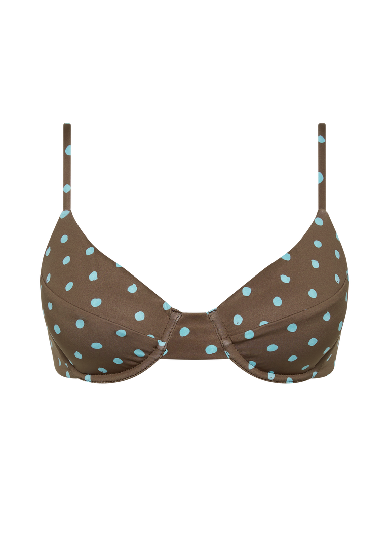 Gareth Top | Polka Blue