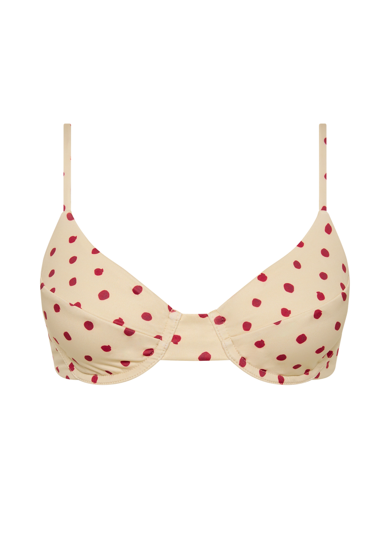 Gareth Top | Polka Red
