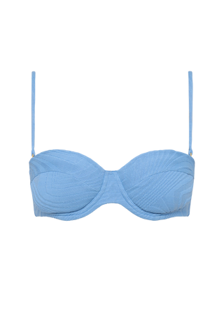 Rodney Padded Top | Lichen Blue