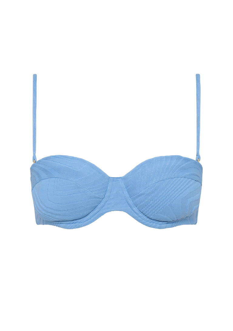Rodney Padded Top | Lichen Blue