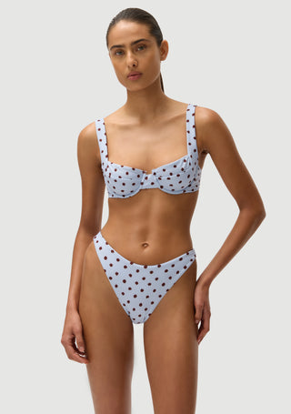 Casanova Top | Blue Polka Fudge