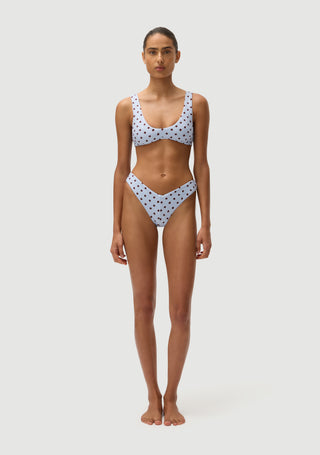 Alfie Top | Blue Polka Fudge