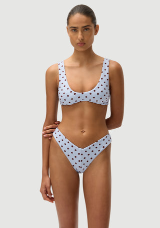 Alfie Top | Blue Polka Fudge