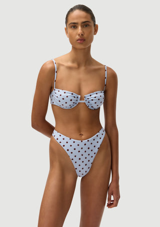 Gabriel Top | Blue Polka Fudge