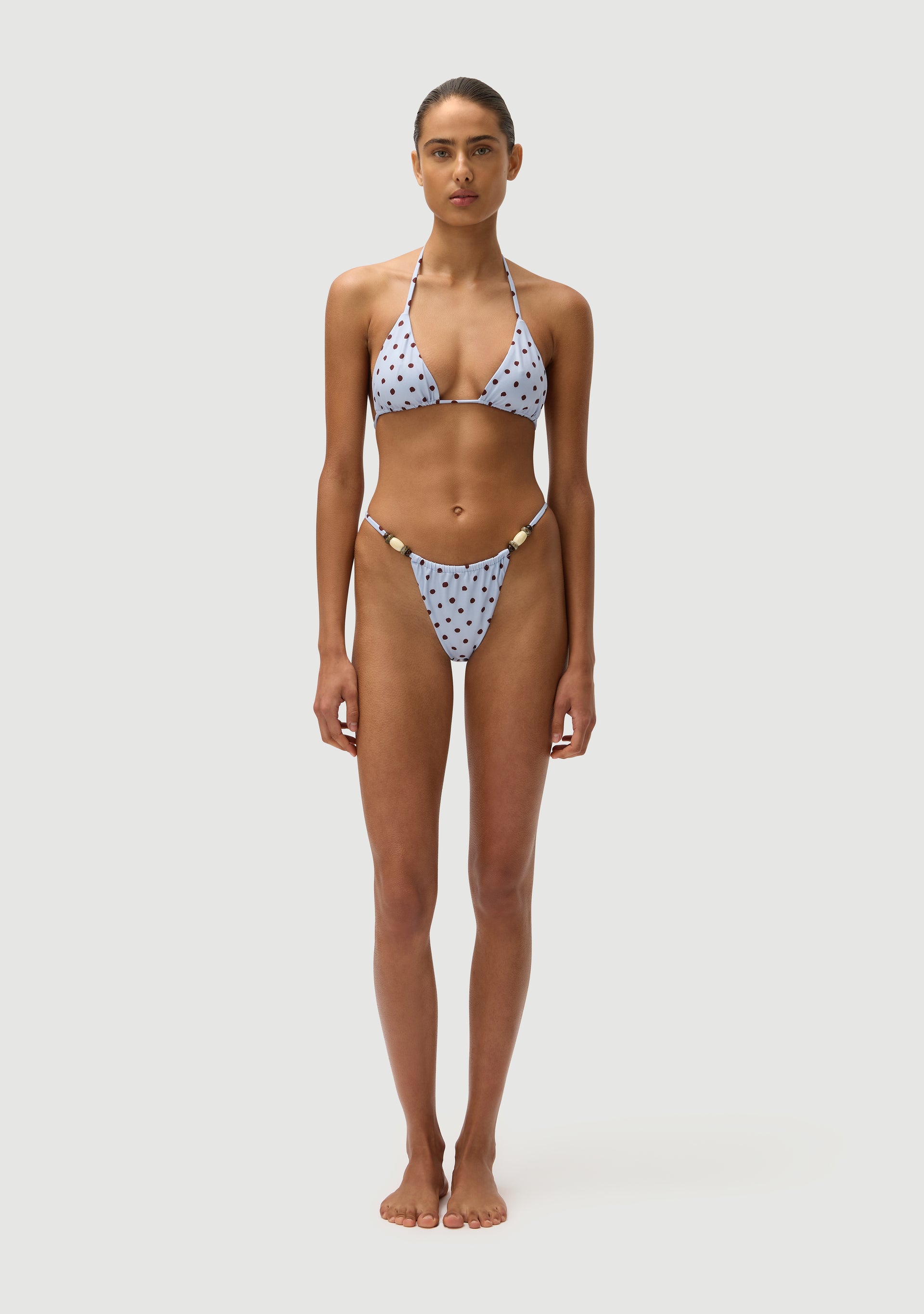 Giuseppe Beaded Bottom | Blue Polka Fudge