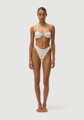 Corey Bottom | Cream Polka Navy