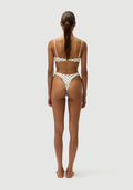 Corey Bottom | Cream Polka Navy