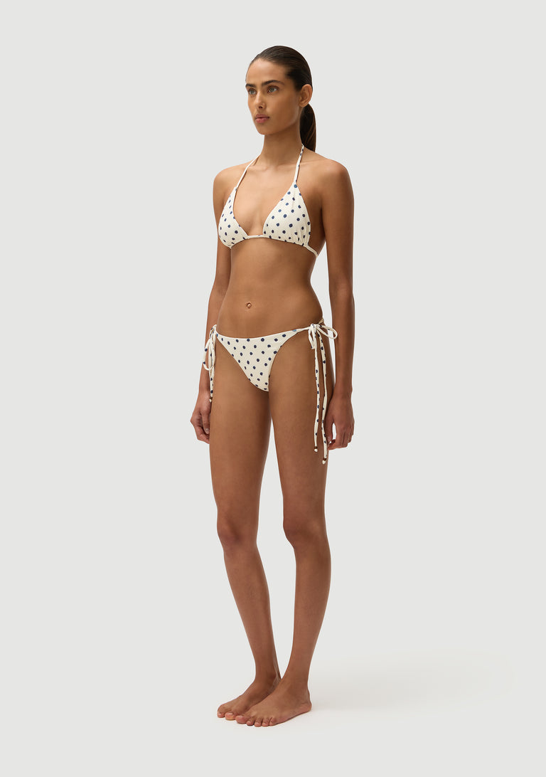 Marcus Bottom | Cream Polka Navy