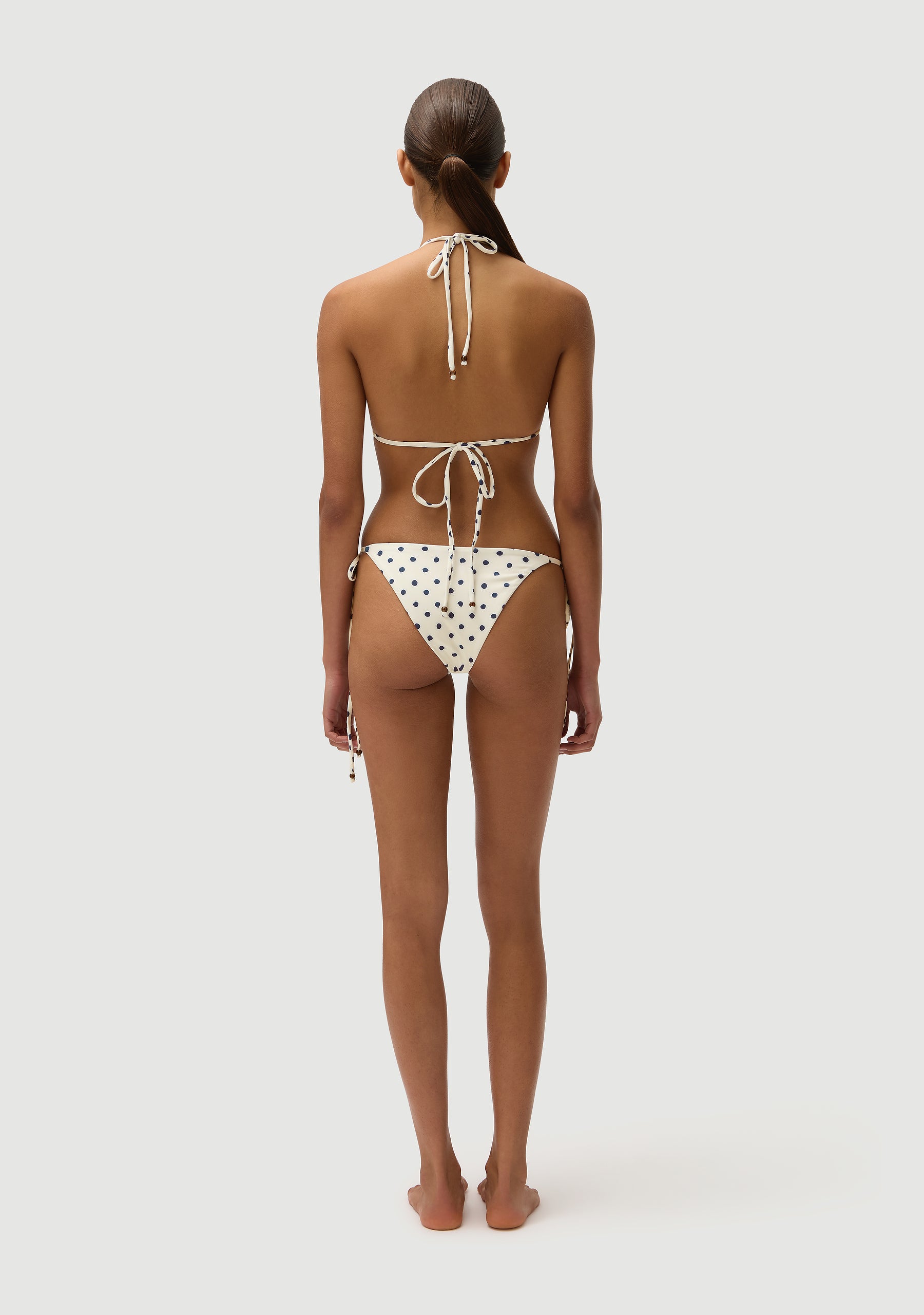 Marcus Bottom | Cream Polka Navy