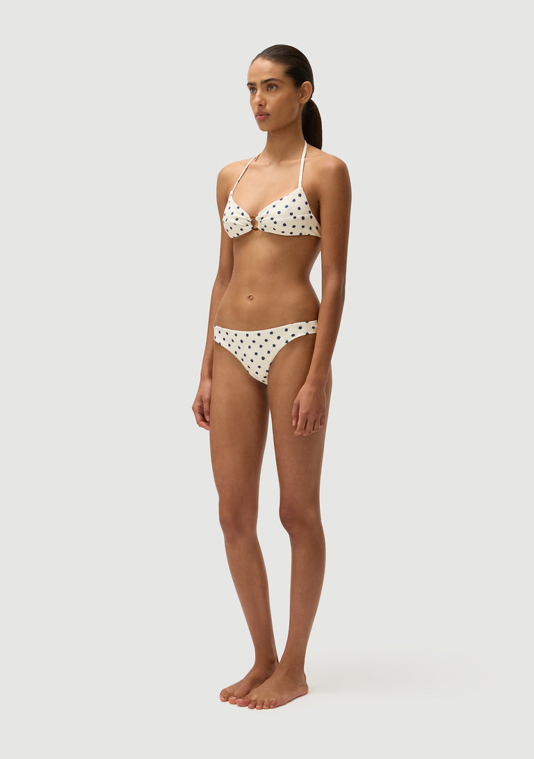 Arthur Top |Cream Polka Navy