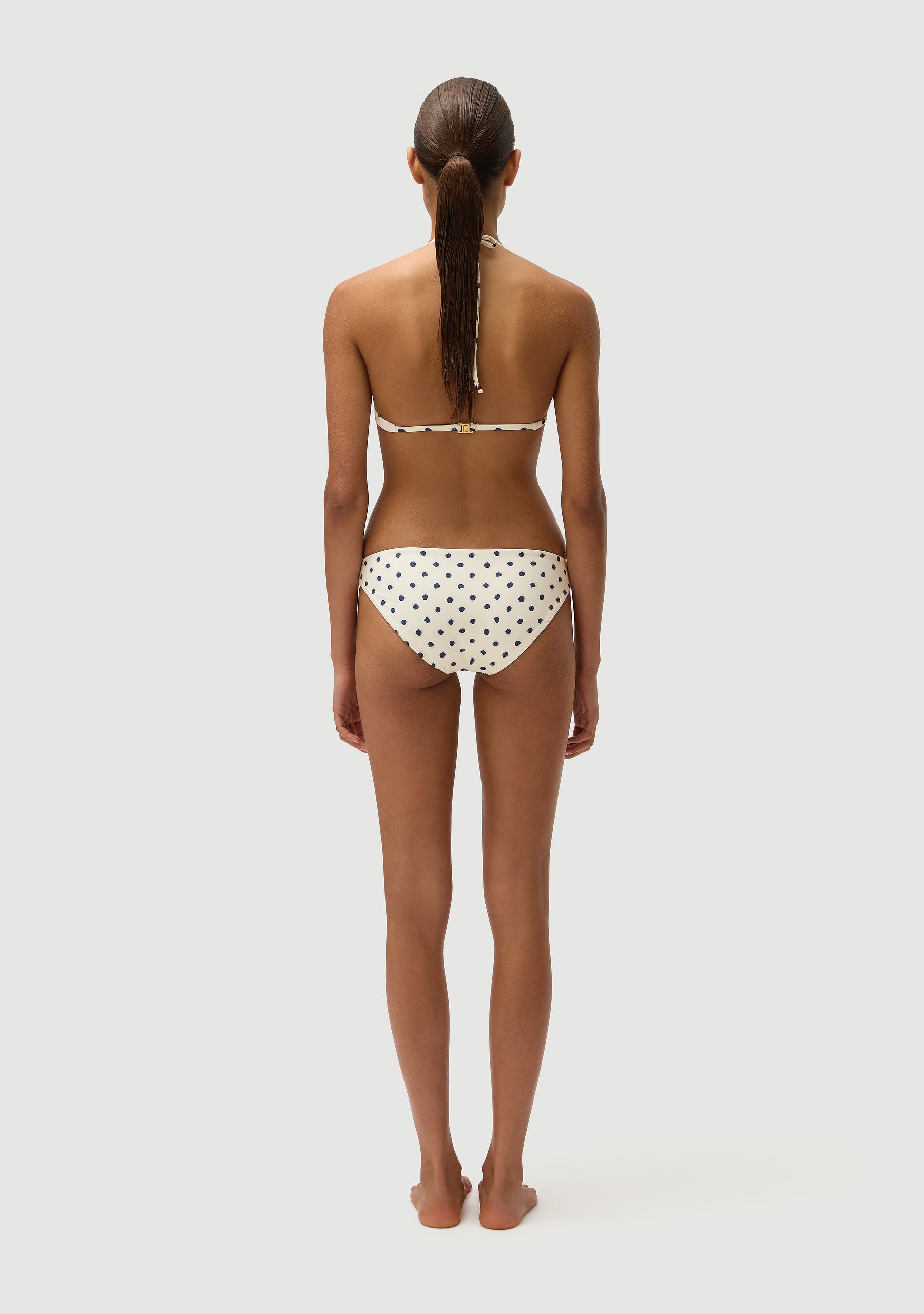 Rick James Bottom | Cream Polka Navy