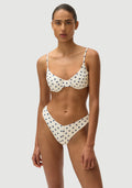 Gareth Top | Cream Polka Navy