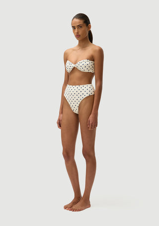 Brian Bottom | Cream Polka Navy