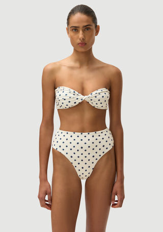 Brian Bottom | Cream Polka Navy