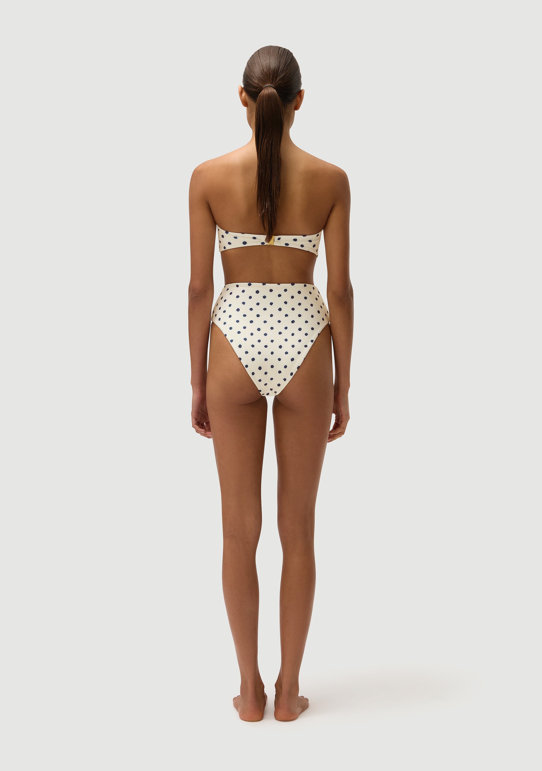 Brian Bottom | Cream Polka Navy