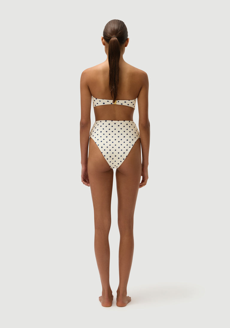 Brian Bottom | Cream Polka Navy