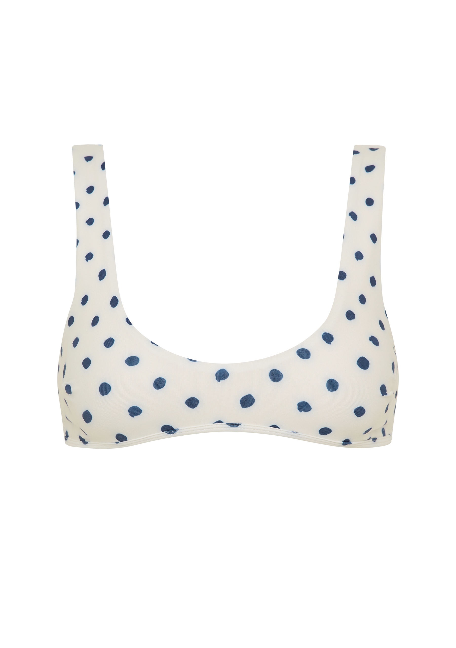 Alfie Top |Cream Polka Navy