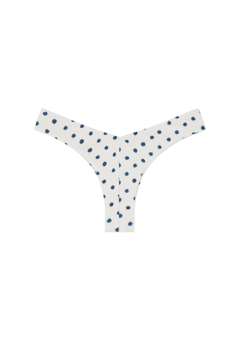 Chad Bottom | Cream Polka Navy
