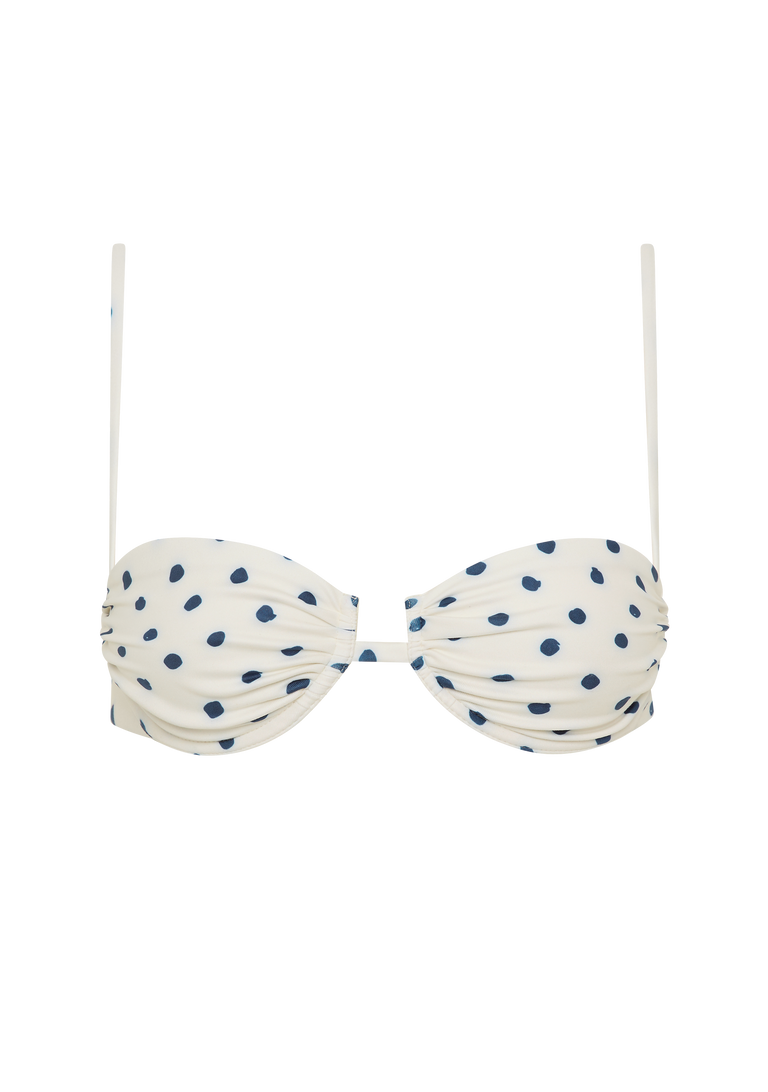 Gabriel Top |Cream Polka Navy