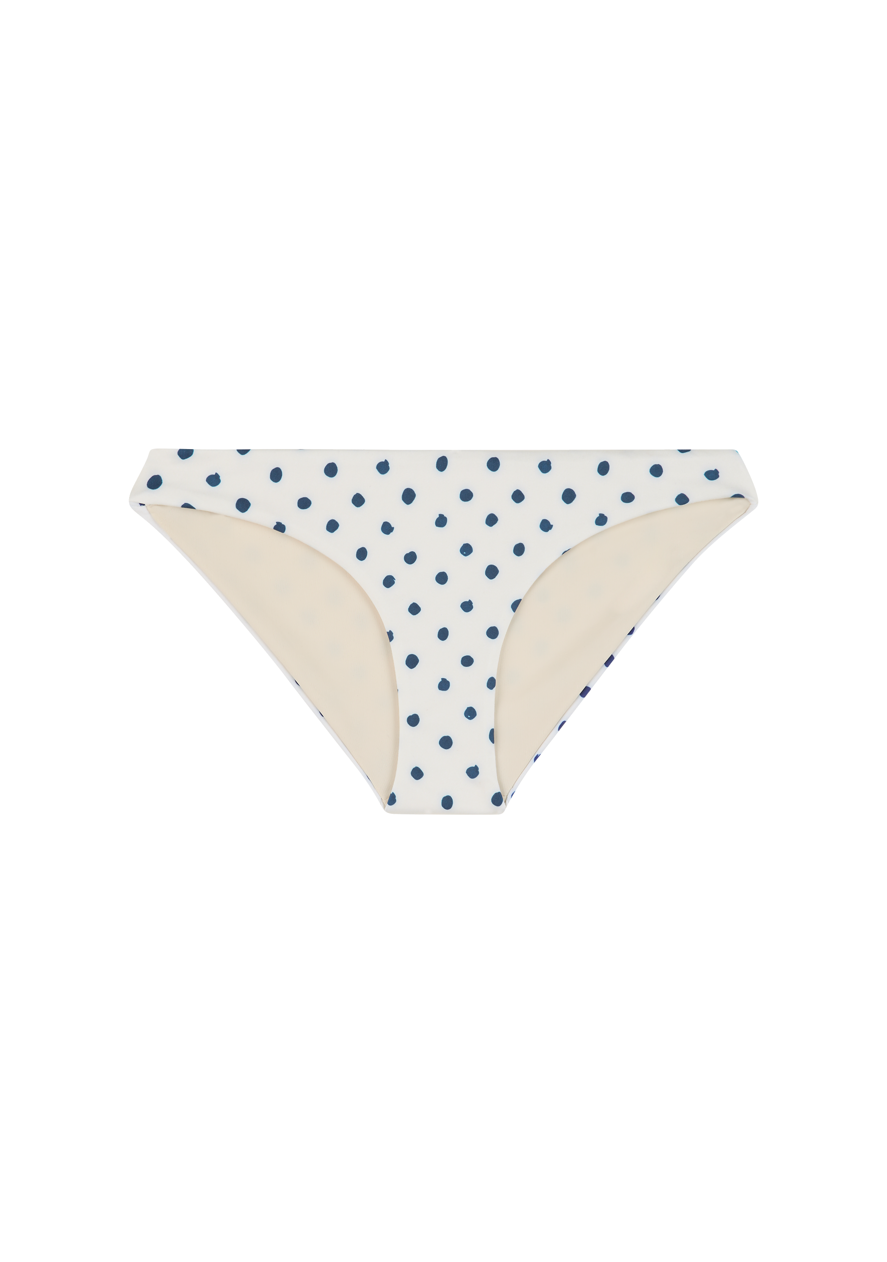 Rick James Bottom | Cream Polka Navy