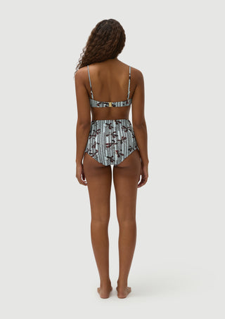 Rodney Padded Top | Kimono Floral