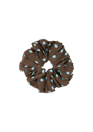 Scrunchie | Polka Blue