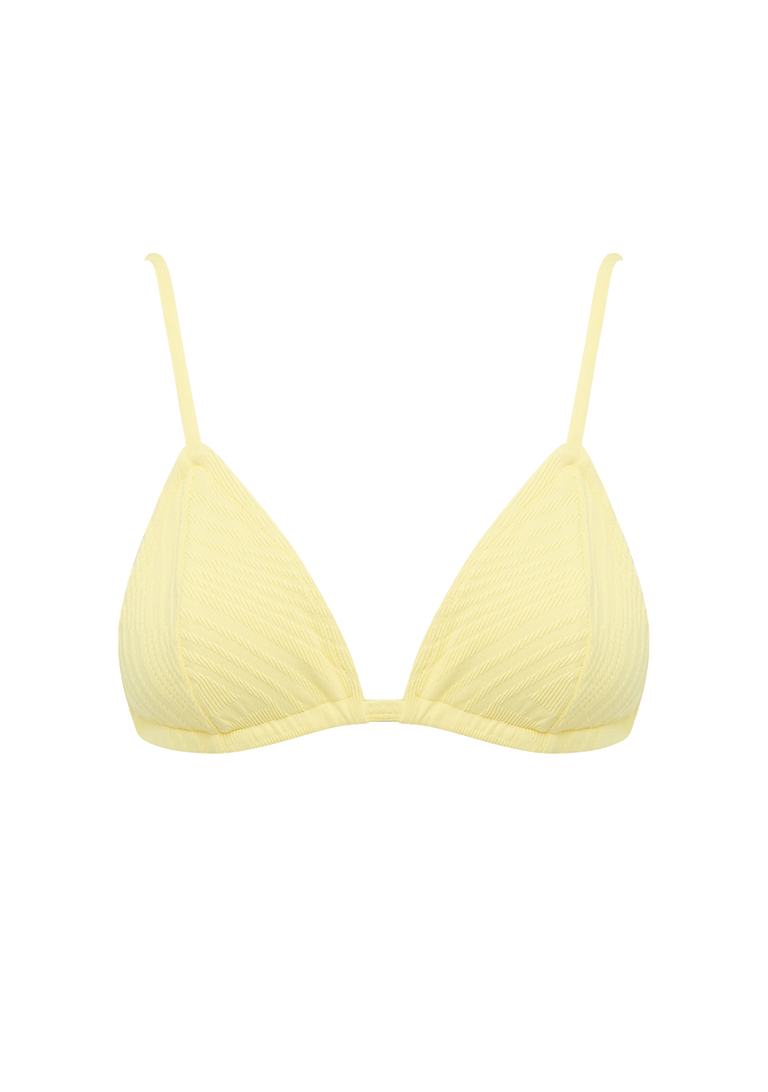 Pale yellow bikini deals top
